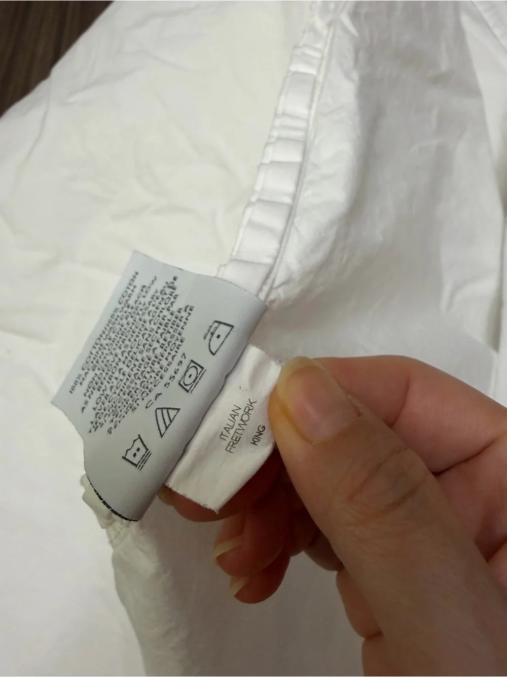 Restoration Hardware King Size Sheets white cotton